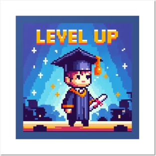 Level Up Graduation day Posters and Art